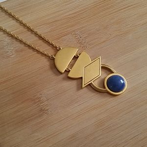 Madewell | Blue Stone Pendant Necklace